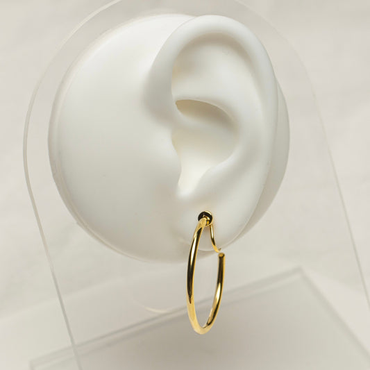 30mm Gold Hoop Clip-On